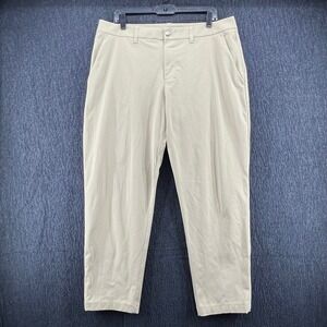 Lululemon ABC Men's Classic Fit Trouser Pant Sz 36 Trench Warpstreme‎ LM5AR2S